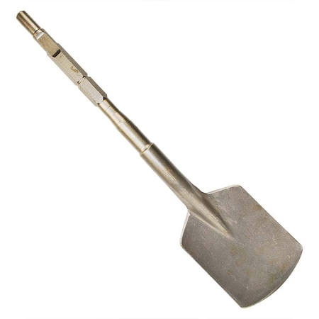 Superior Steel 6 Inch x 4 1/2 Inch Square Clay Spade Round Hex / Spline Hammer 19 Inch Long SC8822